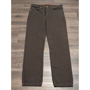 American Giant Mens Roughneck Canvas Pants Brown Made in USA Straight Leg 30x30